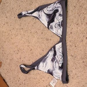 New with tag Venus reversible Grey and marble bikini top